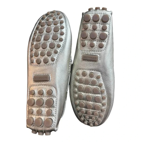 Coach Nadia Women's White Leather Slip On Tassel Loafers Size 7.5B - Picture 4 of 9